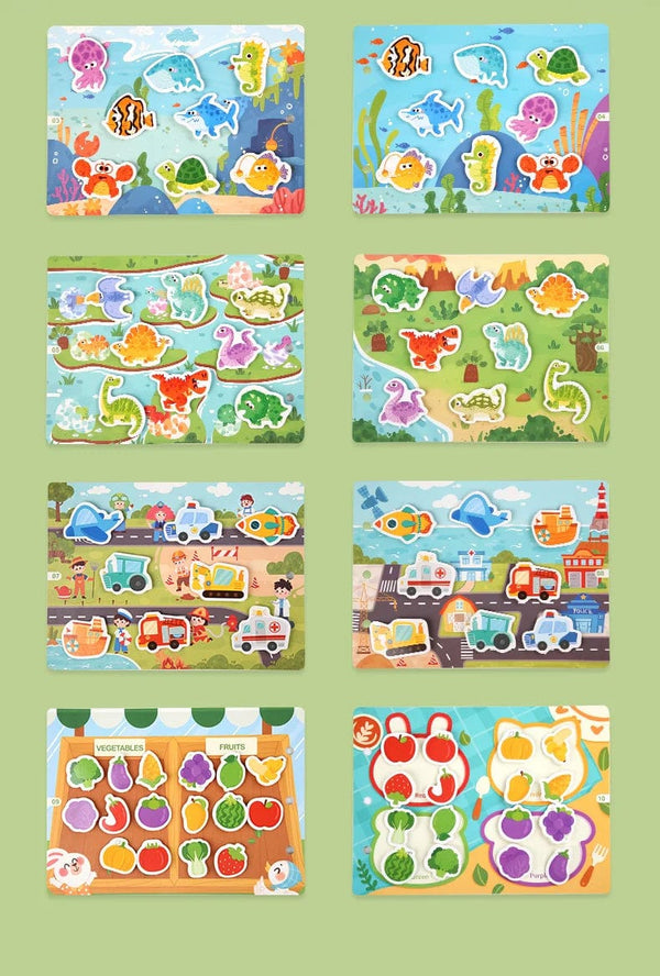 Planet Gates Kids Sticker Quiet Busy Book Baby Montessori Material Toys Board Matching Puzzels Games Early Educational Toys For Toddler ﻿