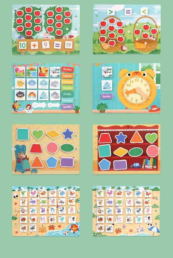 Planet Gates Kids Sticker Quiet Busy Book Baby Montessori Material Toys Board Matching Puzzels Games Early Educational Toys For Toddler ﻿