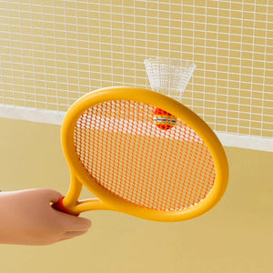 Planet Gates Kids Tennis Rackets, Soft Training Balls Badminton Shuttlecocks Racquets Family Interactive Sport Toy Colorful Game Supplies New