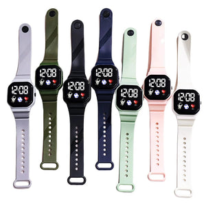 Planet Gates Kids Watch Sport LED Digital Watches Waterproof Electronic Wristwatch Spaceman LED Silicone Strap Sport Digital Watches