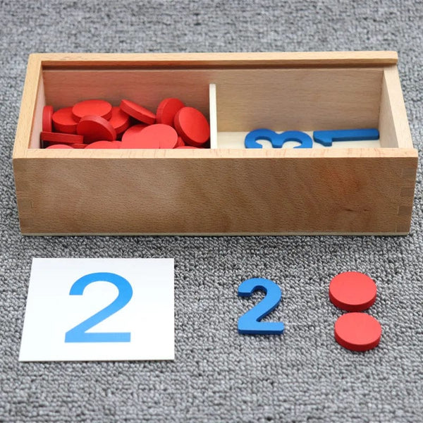 Planet Gates Kids Wooden Montessori Cognitive Cards Number Counting Math Game Educational Toys For Kids Early Childhood Preschool Training