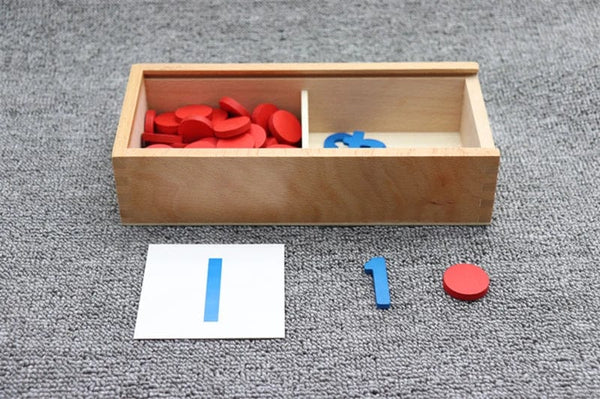 Planet Gates Kids Wooden Montessori Cognitive Cards Number Counting Math Game Educational Toys For Kids Early Childhood Preschool Training