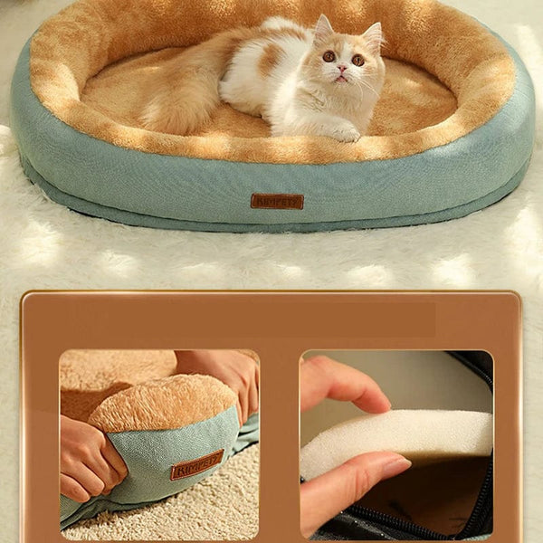 Planet Gates Kimpets Cat Bed Dog Pet Bed Kennel Non-Slip Winter Warm Small Dog Kennel Sleeping Removed Washed Soft Puppy Cushion Cat Supplies