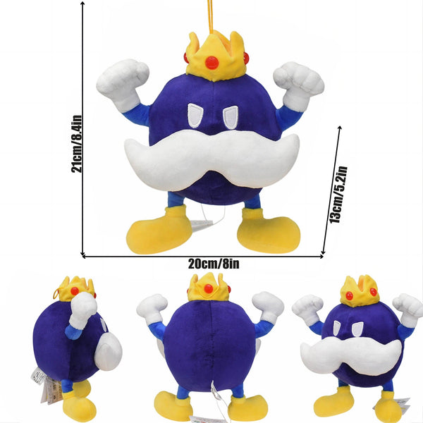 Planet Gates King Bob-omb / CHINA / 11cm-30cm New Mario Bros Plush Koopa Troopa Bulrush Chain Chomp Armad Bullet Bill Bob-omb Dry Bones Stuffed Dolls Soft Toys Birthday Gift