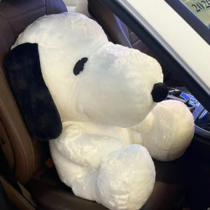Planet Gates King Size 100CM White Doggy Plush Puppy Plushies Dog Stuffed Doll Kawaii Room Decor Bay Window Cushion Animal Toy Gift For Kid