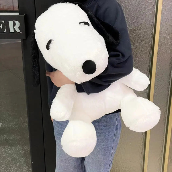 Planet Gates King Size 100CM White Doggy Plush Puppy Plushies Dog Stuffed Doll Kawaii Room Decor Bay Window Cushion Animal Toy Gift For Kid
