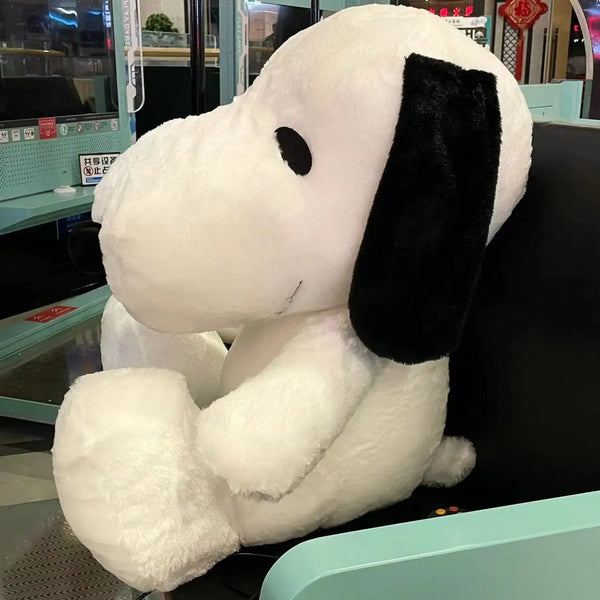 Planet Gates King Size 100CM White Doggy Plush Puppy Plushies Dog Stuffed Doll Kawaii Room Decor Bay Window Cushion Animal Toy Gift For Kid