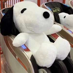 Planet Gates King Size 100CM White Doggy Plush Puppy Plushies Dog Stuffed Doll Kawaii Room Decor Bay Window Cushion Animal Toy Gift For Kid