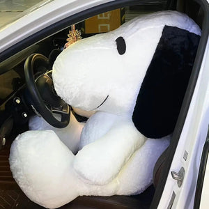 Planet Gates King Size 100CM White Doggy Plush Puppy Plushies Dog Stuffed Doll Kawaii Room Decor Bay Window Cushion Animal Toy Gift For Kid