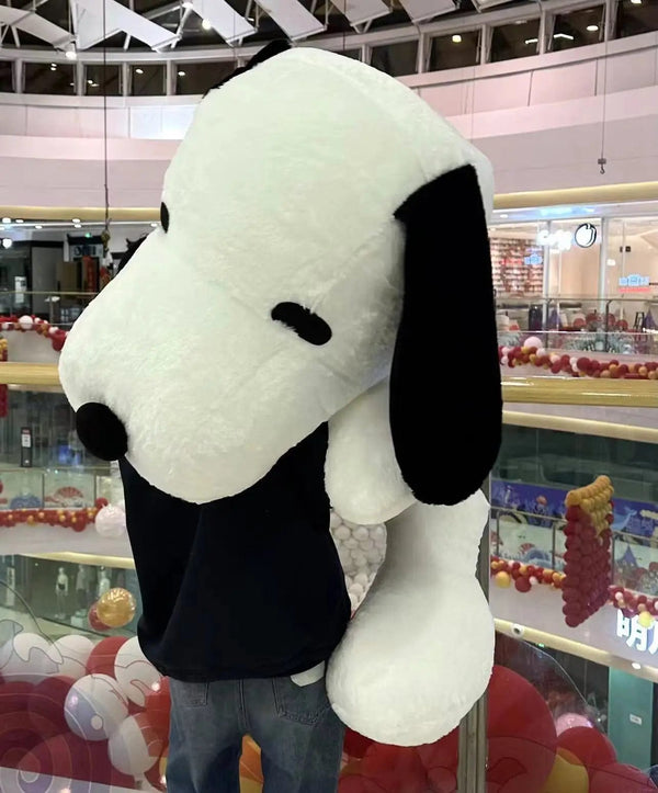 Planet Gates King Size 100CM White Doggy Plush Puppy Plushies Dog Stuffed Doll Kawaii Room Decor Bay Window Cushion Animal Toy Gift For Kid