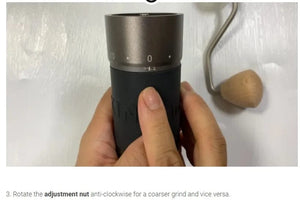 Planet Gates Kingrinder K4 /K6 manual coffee grinder portable mill 420stainless steel 48mm stainless steel Titanium plating burr