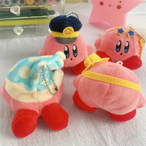 Planet Gates Kirby Anime Plush Dolls Cartoon Backpack Peluches Pendant Kawaii Stuffed Animal Toys Keychain Bag Decoration for Kids Girls Gift