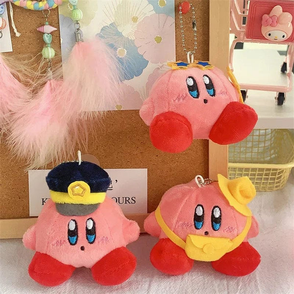 Planet Gates Kirby Anime Plush Dolls Cartoon Backpack Peluches Pendant Kawaii Stuffed Animal Toys Keychain Bag Decoration for Kids Girls Gift