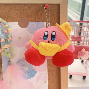 Planet Gates Kirby Anime Plush Dolls Cartoon Backpack Peluches Pendant Kawaii Stuffed Animal Toys Keychain Bag Decoration for Kids Girls Gift