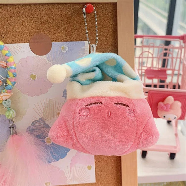 Planet Gates Kirby Anime Plush Dolls Cartoon Backpack Peluches Pendant Kawaii Stuffed Animal Toys Keychain Bag Decoration for Kids Girls Gift