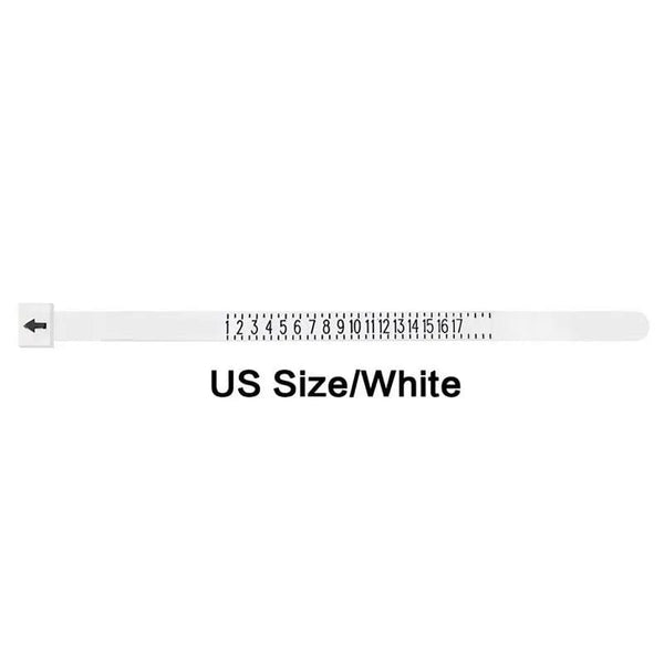 Planet Gates KISMIS 1PC White/Black US/EU Sizes Wedding Ring Band Ring Sizer Measure Genuine Tester Finger Gauge Jewelry Accessory Tools