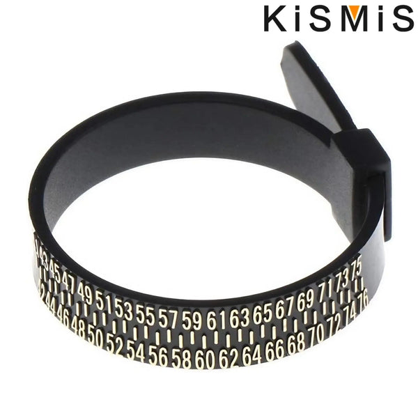 Planet Gates KISMIS 1PC White/Black US/EU Sizes Wedding Ring Band Ring Sizer Measure Genuine Tester Finger Gauge Jewelry Accessory Tools