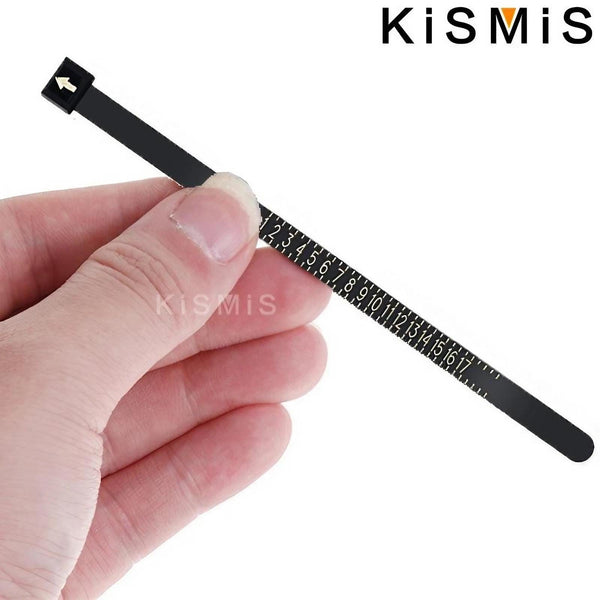 Planet Gates KISMIS 1PC White/Black US/EU Sizes Wedding Ring Band Ring Sizer Measure Genuine Tester Finger Gauge Jewelry Accessory Tools