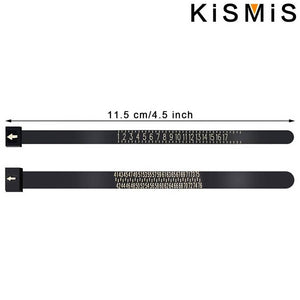 Planet Gates KISMIS 1PC White/Black US/EU Sizes Wedding Ring Band Ring Sizer Measure Genuine Tester Finger Gauge Jewelry Accessory Tools