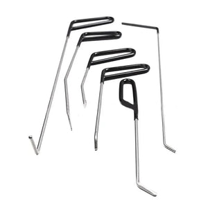 Planet Gates Kit 1 Car Dent Repair Hooks Stainless Steel Push Rods Crowbar Tools Kit For Dents Hail Damage Removal Automotive Accessories