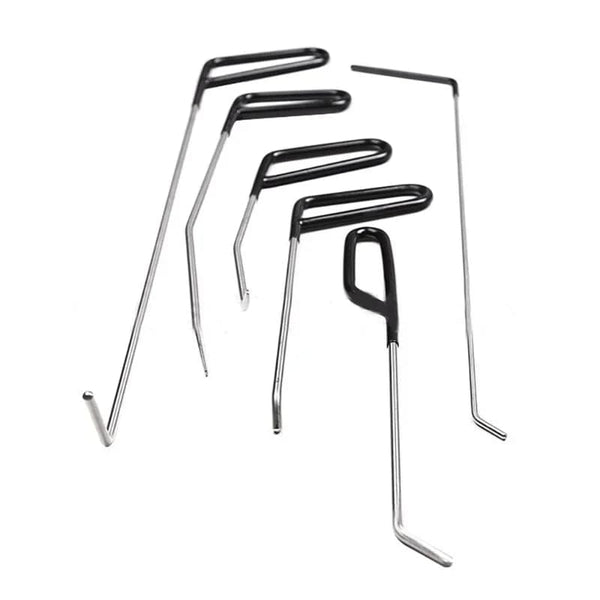 Planet Gates Kit 1 Car Dent Repair Hooks Stainless Steel Push Rods Crowbar Tools Kit For Dents Hail Damage Removal Automotive Accessories