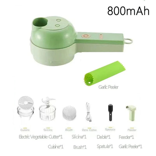 Planet Gates Kit-1 Portable Multifuction Electric Vegetable Chopper  Rechargeable Handheld Cordless Food Processor for Meat Garlic Pepper Onion