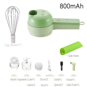 Planet Gates Kit-2 Portable Multifuction Electric Vegetable Chopper  Rechargeable Handheld Cordless Food Processor for Meat Garlic Pepper Onion