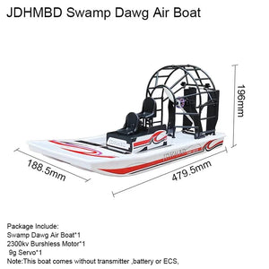 Planet Gates KIT GARTT JDHMBD KIT High Speed Swamp Dawg boat Remote Control Two Channels Big Sale Turbo Cruise RC High Speed Brushless wind boat