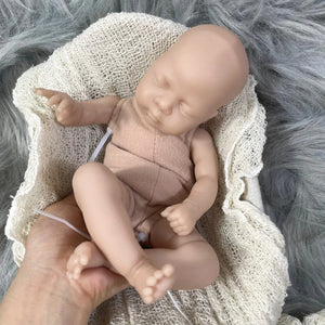 Planet Gates Kit With Cloth Body Mini bebe reborn kit Luna 12 Inches Reborn Baby Vinyl Doll Kit Unpainted Unassembled Doll Parts DIY Blank Reborn Doll Kit
