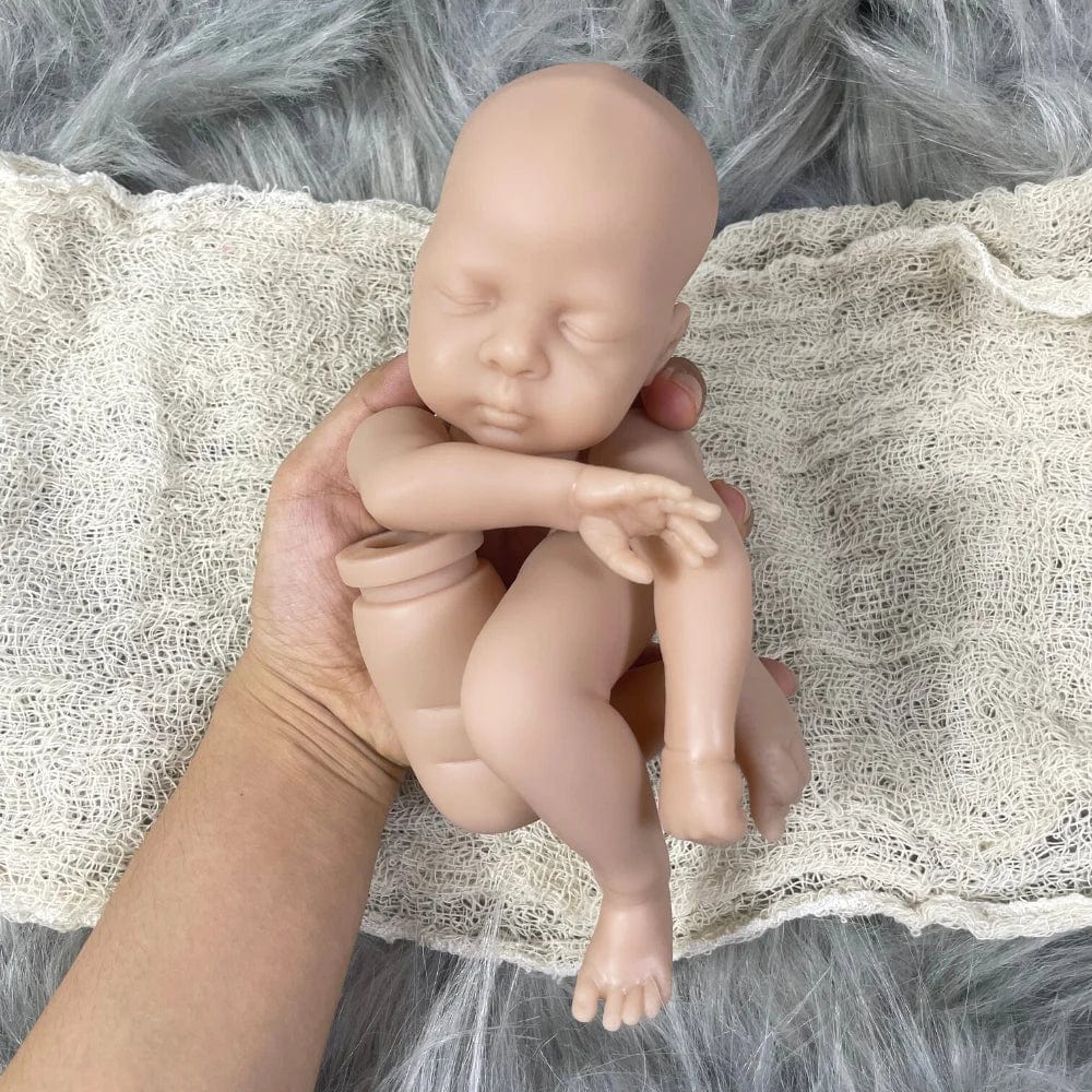 Planet Gates Kit With Cloth Body Mini bebe reborn kit Luna 12 Inches Reborn Baby Vinyl Doll Kit Unpainted Unassembled Doll Parts DIY Blank Reborn Doll Kit
