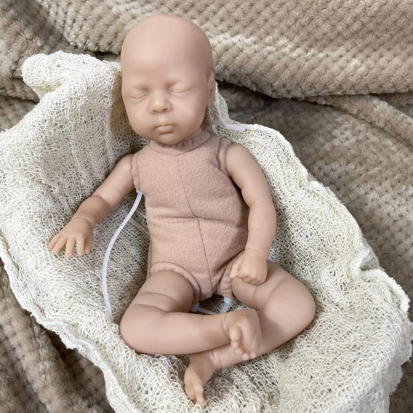 Planet Gates Kit With Cloth Body Mini bebe reborn kit Luna 12 Inches Reborn Baby Vinyl Doll Kit Unpainted Unassembled Doll Parts DIY Blank Reborn Doll Kit