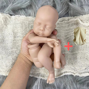 Planet Gates Kit With Cloth Body Mini bebe reborn kit Luna 12 Inches Reborn Baby Vinyl Doll Kit Unpainted Unassembled Doll Parts DIY Blank Reborn Doll Kit