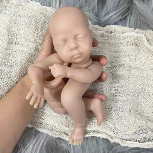 Planet Gates Kit With Cloth Body Mini bebe reborn kit Luna 12 Inches Reborn Baby Vinyl Doll Kit Unpainted Unassembled Doll Parts DIY Blank Reborn Doll Kit