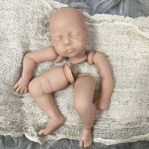 Planet Gates Kit With Cloth Body Mini bebe reborn kit Luna 12 Inches Reborn Baby Vinyl Doll Kit Unpainted Unassembled Doll Parts DIY Blank Reborn Doll Kit