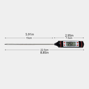 Planet Gates Kitchen Food Baking Digital Thermometer Electronic Probe Type Digital Display Liquid Grill Thermometer