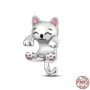 Planet Gates KJC125 Fit Qikaola 925 Original Bracelets Blue Zircon Owl Luminous Sea Turtle Octopus 925 Silver Charms Beads DIY Birthday Jewelry Gift