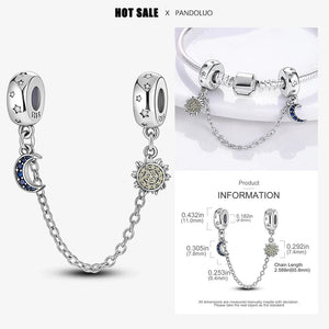 Planet Gates KJC405 2024 New in Hot Sale Original Charm Beads Fit Pandach Bracelet For Women 925 Silver Glow Discoloration Pendant Bead Jewelry Gift