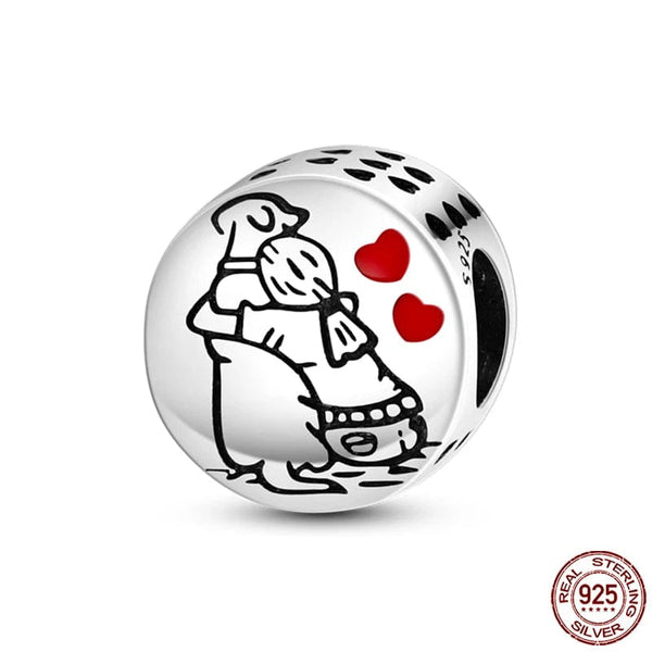 Planet Gates KJC513 Fit Qikaola 925 Original Bracelets Blue Zircon Owl Luminous Sea Turtle Octopus 925 Silver Charms Beads DIY Birthday Jewelry Gift