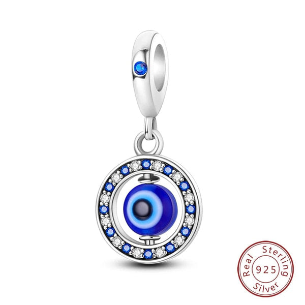 Planet Gates KJC681 Fit Qikaola 925 Original Bracelets Blue Zircon Owl Luminous Sea Turtle Octopus 925 Silver Charms Beads DIY Birthday Jewelry Gift