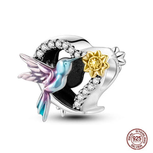 Planet Gates KJC784 Fit Qikaola 925 Original Bracelets Blue Zircon Owl Luminous Sea Turtle Octopus 925 Silver Charms Beads DIY Birthday Jewelry Gift