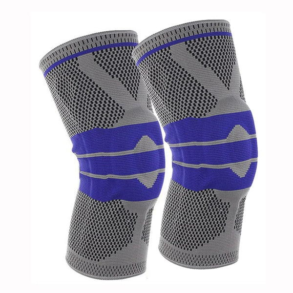 Planet Gates Knee Brace for Men Women Silicone Gel Spring Support Knee Pads Workout Meniscus Tear Joint Pain Relief Knee Compression Sleeve
