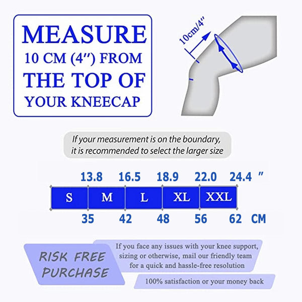 Planet Gates Knee Brace for Men Women Silicone Gel Spring Support Knee Pads Workout Meniscus Tear Joint Pain Relief Knee Compression Sleeve