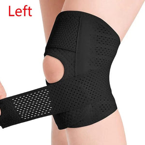 Planet Gates Knee Brace with Side Stabilizers Relieve Meniscus Tear Knee Pain Joint Pain Relief Breathable Adjustable Knee Support Knee Pads