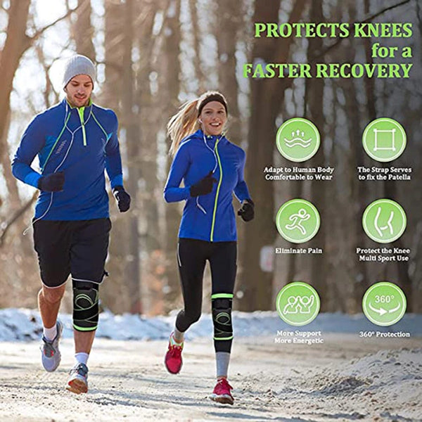 Planet Gates Knee Compression Sleeve Knee Brace Knee Support for Running Gym Workout Sports for Joint Pain and Arthritis Relief Kneepads -1PC