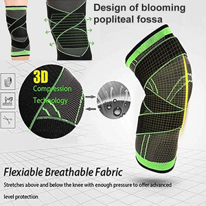 Planet Gates Knee Compression Sleeve Knee Brace Knee Support for Running Gym Workout Sports for Joint Pain and Arthritis Relief Kneepads -1PC
