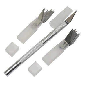 Planet Gates Knife 6 Suit Carving Knife 1 Pcs Plus Blade 20 Pcs Paper cutter Mobile phone film cutter Model assembly tool Rubber seal carving knife