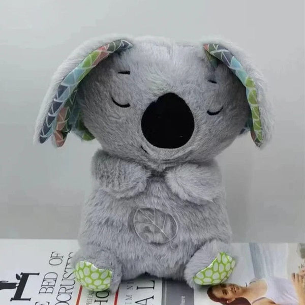 Planet Gates Koala A New Baby Breath Baby Bear Soothes Otter Plush Toy Doll Toy Child Soothing Music Sleep Companion Sound And Light Doll Toy Gifts