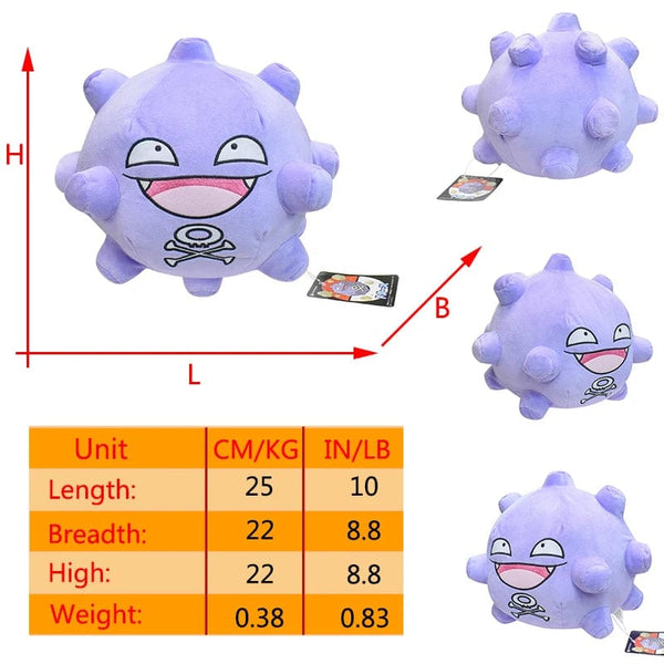 Planet Gates Koffing light Pokemon Gengar Cosmog Haunter Plushies Toy Koffing Gastly Ditto Kawaii Purple Anime Peluche Stuffed Doll Christmas Souvenir Gift