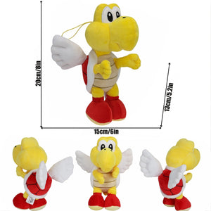 Planet Gates Koopa Troopa A / CHINA / 11cm-30cm New Mario Bros Plush Koopa Troopa Bulrush Chain Chomp Armad Bullet Bill Bob-omb Dry Bones Stuffed Dolls Soft Toys Birthday Gift