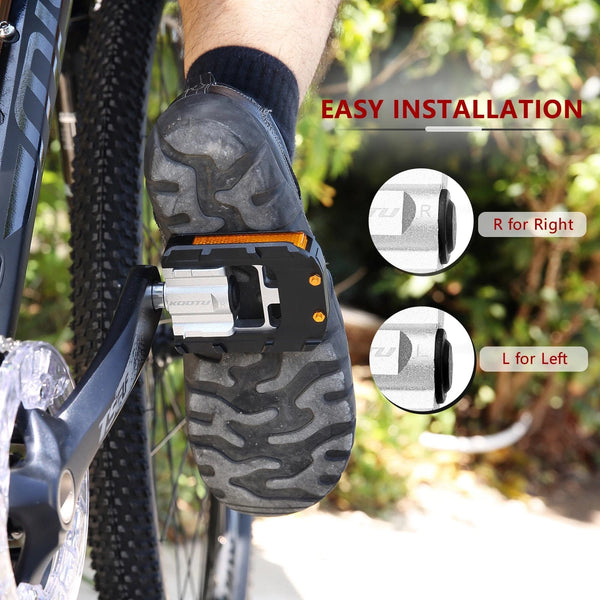 Planet Gates KOOTU Bicycle pedals Aluminum alloy material is strong and durable Folding pedals Universal bicycle pedals sealed bearings
